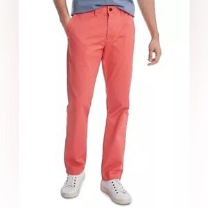 TOMMY HILFIGER MEN’S CUSTOM FIT PANT - SALMON SIZE 34 x 34 100% Cotton